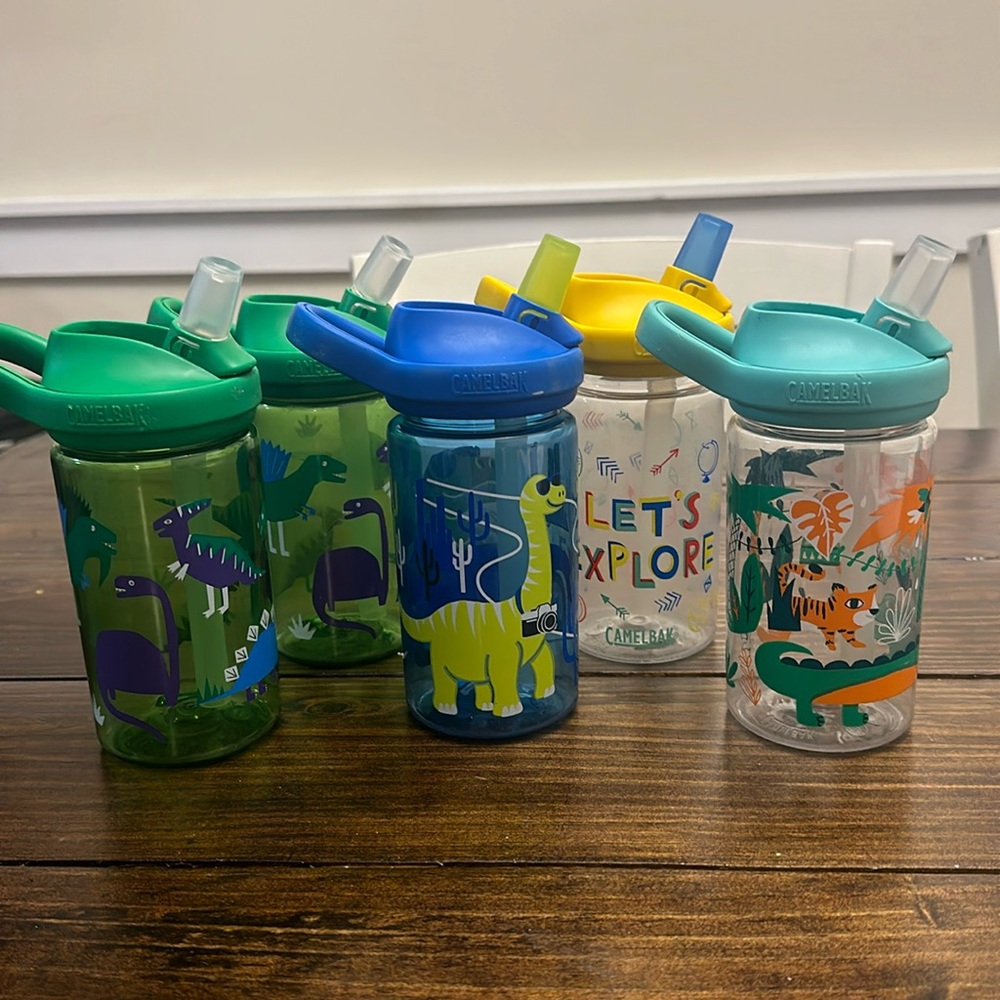 Set of 5 Camelbak Eddy Kids 14oz Water Bottles